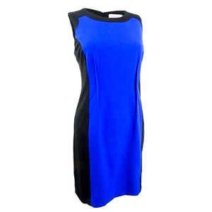 Calvin Klein Plus Size Blue Print Dress
